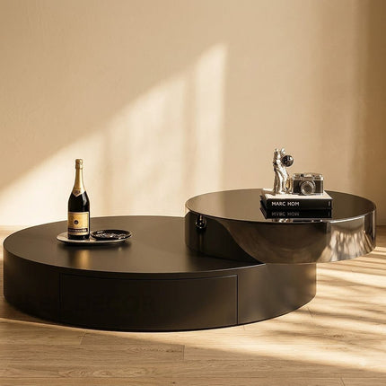 Po River Elevato Modern Minimalist Coffee Table Italian Japanese Fusion for Kitchen Office and Livingroom