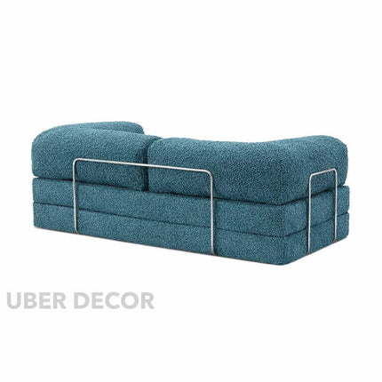 The Teddy Block Sofa- 5-in-1 Modern Adjustable Sofa Cum Bed for Guest Room, Kids Room, Bedroom or Living Room- Custom Fabric and Size