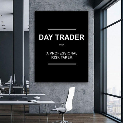 Day Trader: The risk Taker Wall Art