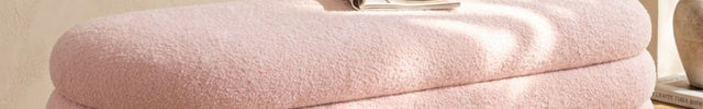 Chic Haven Boucle Storage Ottoman Bench – Modern Boucle Stool & Hidden Storage for Foyers and Living Rooms