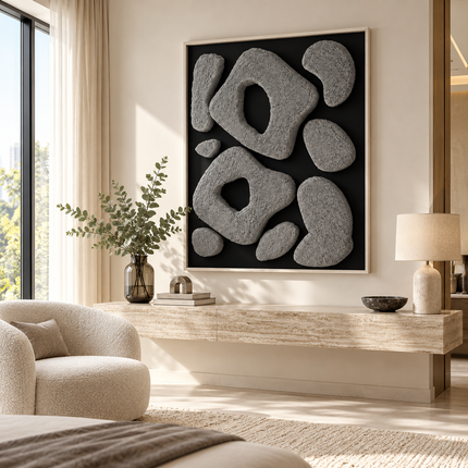 Pebble Harmony Minimalist Wall Art - product image 2