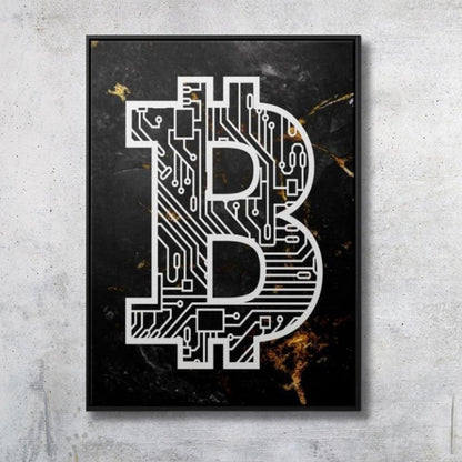 Bitcoin Crypto Elegance Wall Art