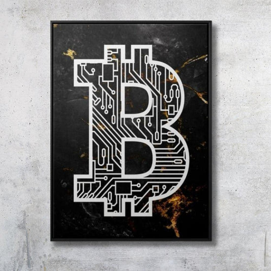 Bitcoin Crypto Elegance Wall Art