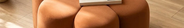 Flora Ottoman Stool - Stylish Flower Shaped Ottoman - Perfect Pouf for Living Room & Modern Sofa Design
