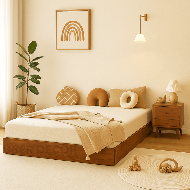 Calm Nest Minimal Floor Bed – Contemporary Kids & Teen’s Essential
