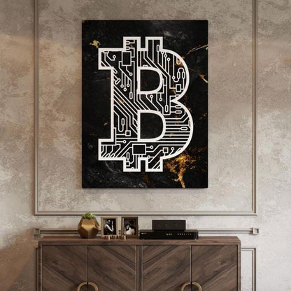 Bitcoin Crypto Elegance Wall Art