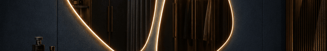 Twinza Two Piece Frameless LED Mirror Set with Front or Back Lit for Vanity and Modern Interiors