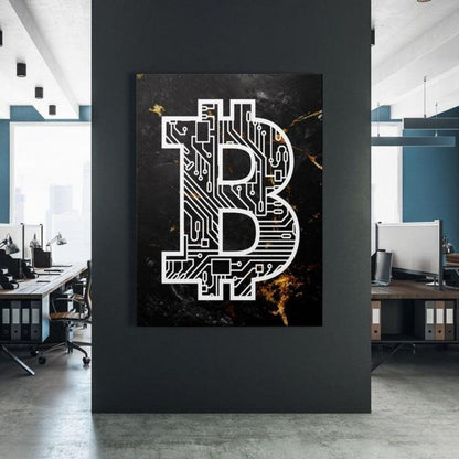 Bitcoin Crypto Elegance Wall Art