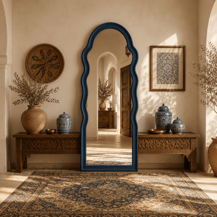 Farida Scalloped Arch Floor Mirror – Decorative Full Length Mirror