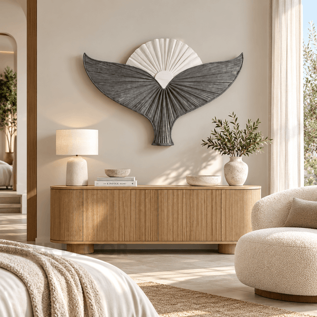 Winged Sunrise Japandi Wood Wall Art - product image 2