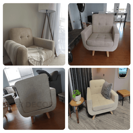 Elena Contemporary Accent Armchair for Living Room, Offices and Reading Area