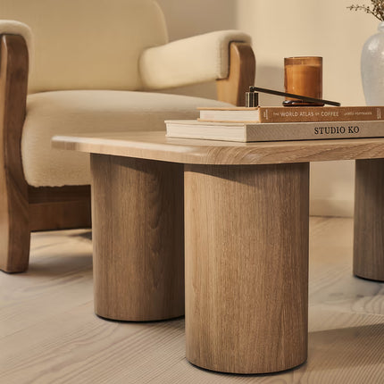 Sobat Coffee Table Modern Organic Contemporary Nordic Inspired Designer Center Table Custom Finish Multi Leg Statement Table for Creative Living Space