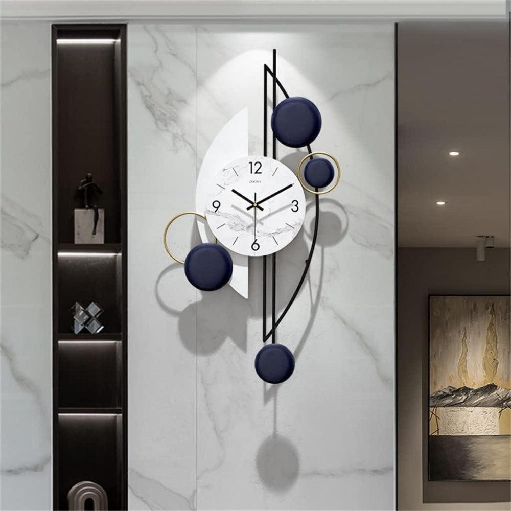 Tempus Modern Circular Blocks Metal Wall Clock