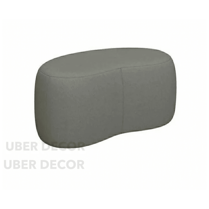 StyleCurve Blob Ottoman - Curved Seat Pouffe for Living Room