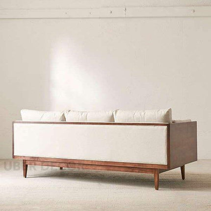 Suez 3-Seater Modern Wooden Sofa Minimalist Mid-Century Couch for Living Room