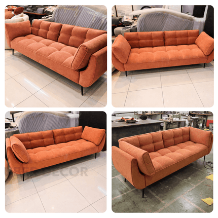 Napoli Futon Sofa- Cloud Couch Sofa Convertible Bed- Adjustable Backrest 3-level Foldable Love Seat Sleeper Sofa