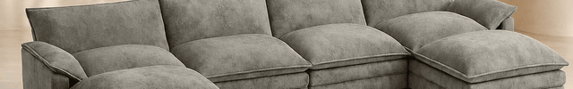 Manila 158" U-Shaped Sofa- 4 Seater Sectional Sofa