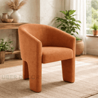 Rust Orange Jute-Linen