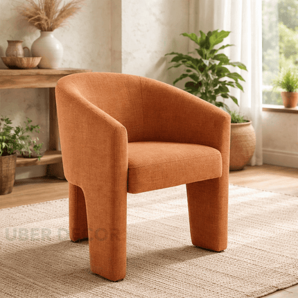 Arvo Modern Side Chair Custom Crafted Minimal Form with Rounded Silhouette Ideal for Dining Room Bedroom or Lounge Space