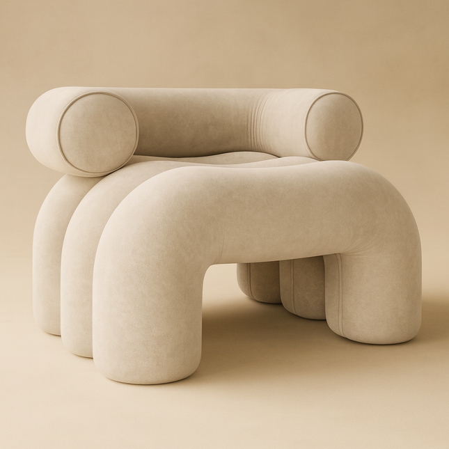 Cloudora Bold Form Customisable Postmodern Accent Chair Contemporary Sculptural Lounge Living Room Bedroom Furniture