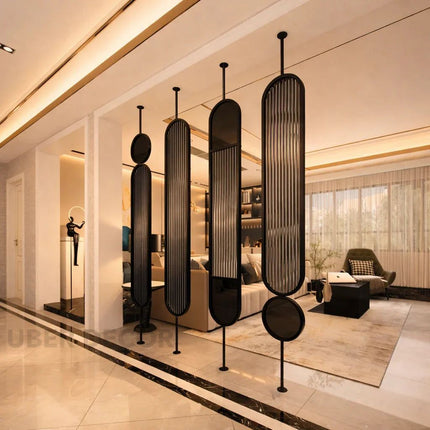 ARIN Fluted Glass Room Divider for Modern Residential Interiors