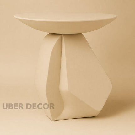 Drin Modern Sculptural Wooden Geometric Center Table for Stylish Contemporary Living Rooms