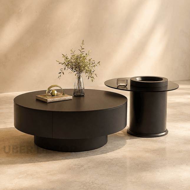 Tagus Nero Italian Minimalist Coffee Table Nordic Inspired Design for Modern Living Rooms