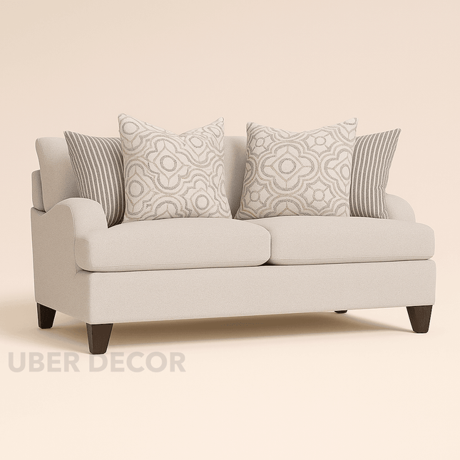 Malaga 67" Upholstered 2‑Seater Loveseat – Classic Cushion Sofa for Living & Lounge Spaces