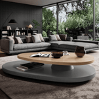 Light Oak with Grey Accent