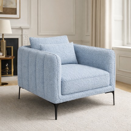 Amelise Accent Chair- Single Seater Contemporary Sofa Chair for Office, Living room