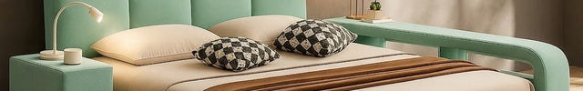 Slumber Edge Wabi-Sabi Curved Platform Bed – Japandi Modern Bedroom Bed