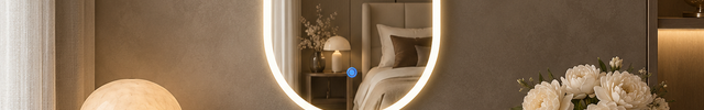 Liva Frameless LED Mirror with 3 Color Changing Lights Touch Sensor 45x24 Inch - Ready to Ship