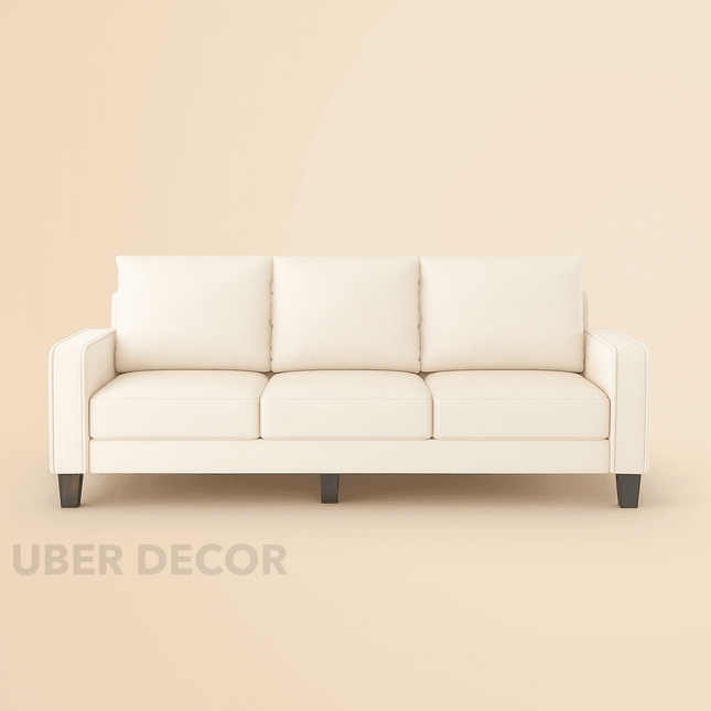 Vienna 75" Storage Sofa- Comfy Upholstered 3 Seater Sofa with Storage Space for Compact Small Space