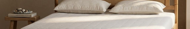 TeakTranquil Wabi-Sabi Arched Rattan Platform Bed – Japandi Vintage Customisable Wooden Bed for Serene Bedrooms