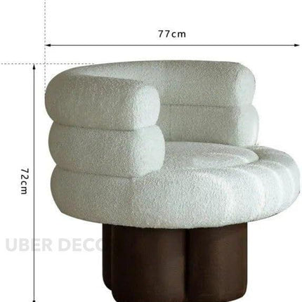 CLOUDFORM – Modern Sculptural Accent Chair for Living Room, Lounge & Boutique Spaces