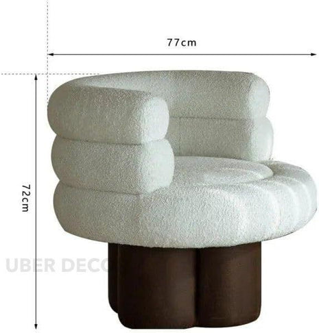 CLOUDFORM – Modern Sculptural Accent Chair for Living Room, Lounge & Boutique Spaces - Uber Decor
