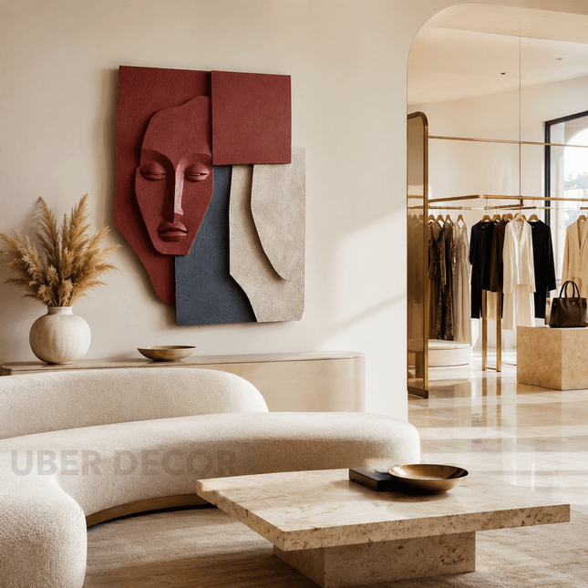 Tribal Muse Boho 3D Face Wall Art - product image 2