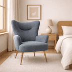 Slate Blue Textured Boucle