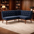 Ink Blue Suede Velvet