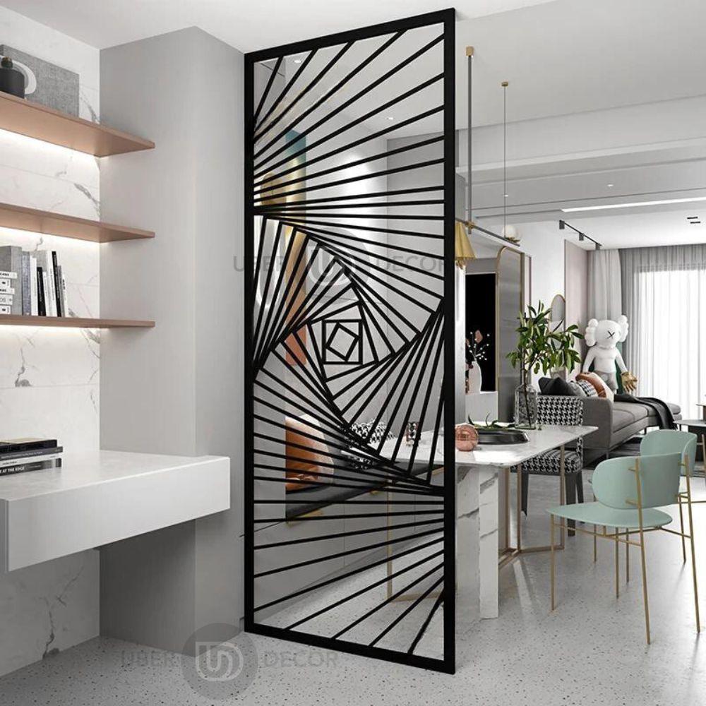 Stylish Partition Wall Living Room Screen Room Divider - Custom Metal Partitions in Stainless Steel