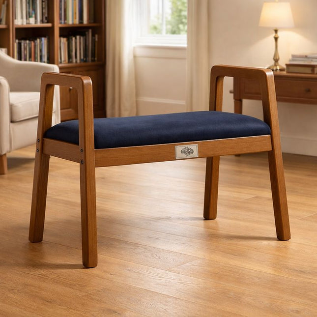 ErgoHaven – Nordic Ergonomic Bench | Compact Entryway Shoe Changing Stool for Bedrooms, Hallways, and Dressing Areas