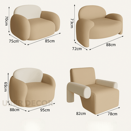 Tarrasa Nordic Designer Minimalist Floor Sofa Set – Modern Lazy Lounge for Living Room, Garden & Patio Spaces