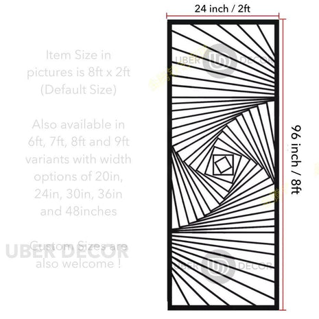 Stylish Partition Wall Living Room Screen Room Divider - Custom Metal Partitions in Stainless Steel - Uber Decor