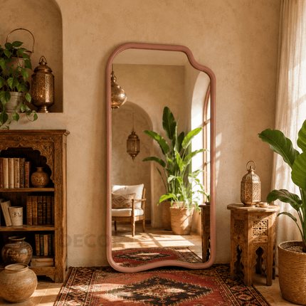 Sahara Organic Full Length  Moroccan Floor Mirror