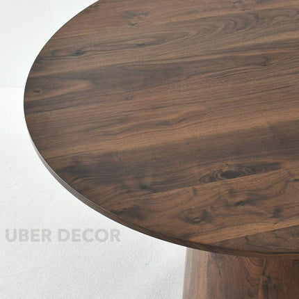 Haven Round Dining Table Contemporary Japandi Inspired Design Custom Made Minimalist Statement Piece for Modern Dining Rooms - Uber Decor