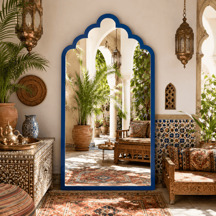 Kasbah Moroccan Arch Full Length Floor Mirror – Statement Mirror for Hallway
