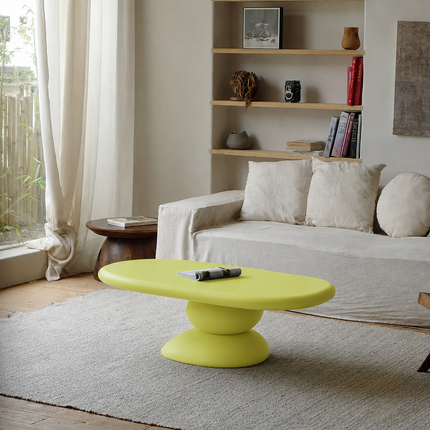 Sava Noir Retro Pebble Coffee Table Sculptural Centerpiece for Modern and Vintage Living Rooms