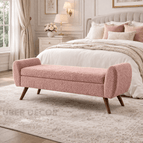 Dusty Rose Fuzzy Boucle