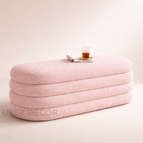 Baby Pink Fuzzy Boucle