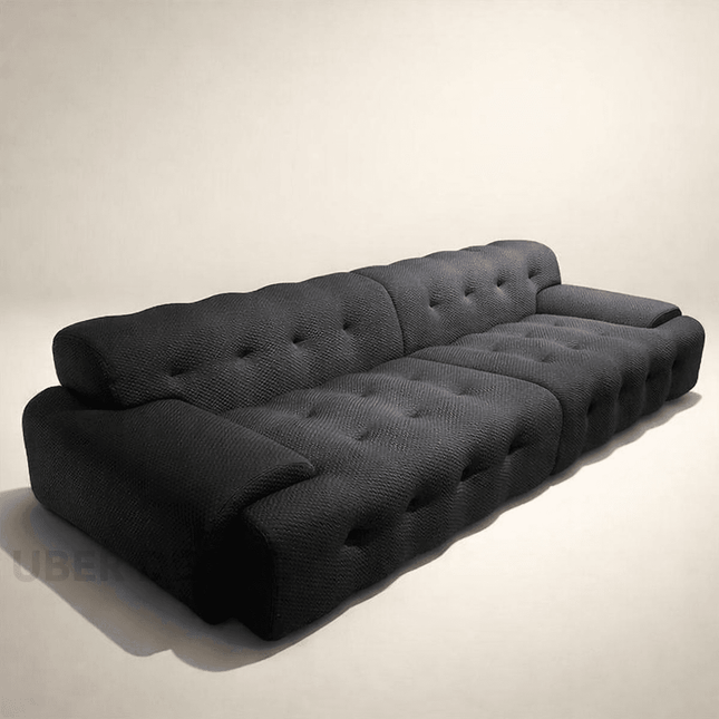 Softura 3-Seater Italian Designer Sofa – Luxury Floor Lounge Sectional Loveseat for Living Room & Home Décor